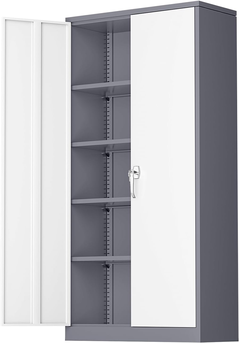 Heavy-Duty Metal Garage Storage Cabinet with Locking Doors