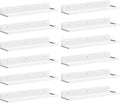 Floating Shelves for Wall 12 Pack 15in Acrylic - Space Saving Display