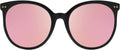 Oversized Polarized Sunglasses for Women - Retro Mirrored UV400 Shades