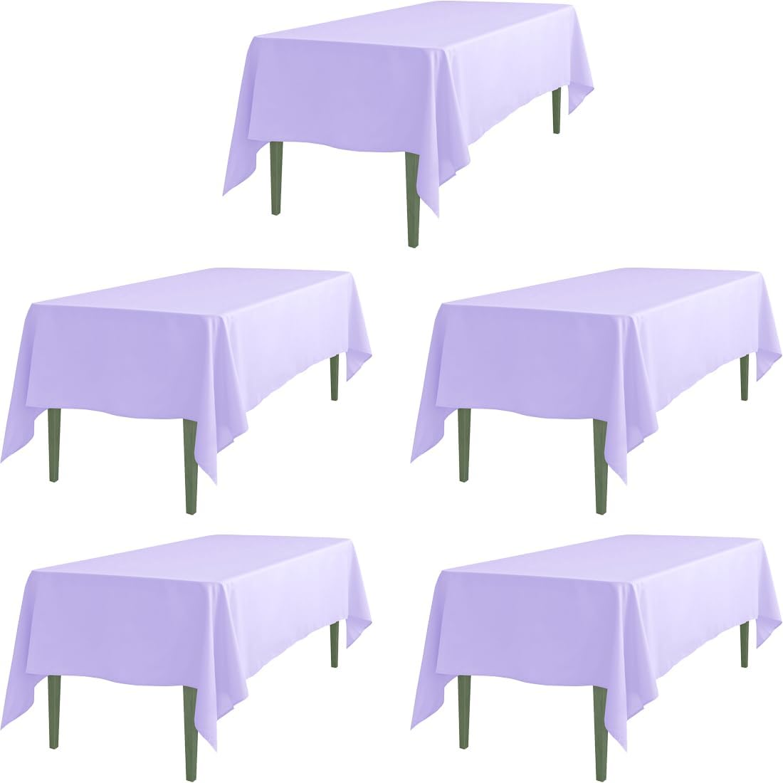 Lavender Rectangular Tablecloths 70 x 120 for Elegant Events