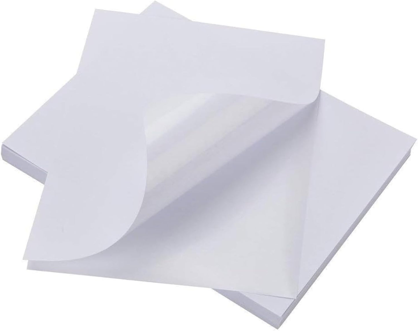 BESTEASY Sticker Paper 8.5in x 11in Full Sheet Labels for Printing