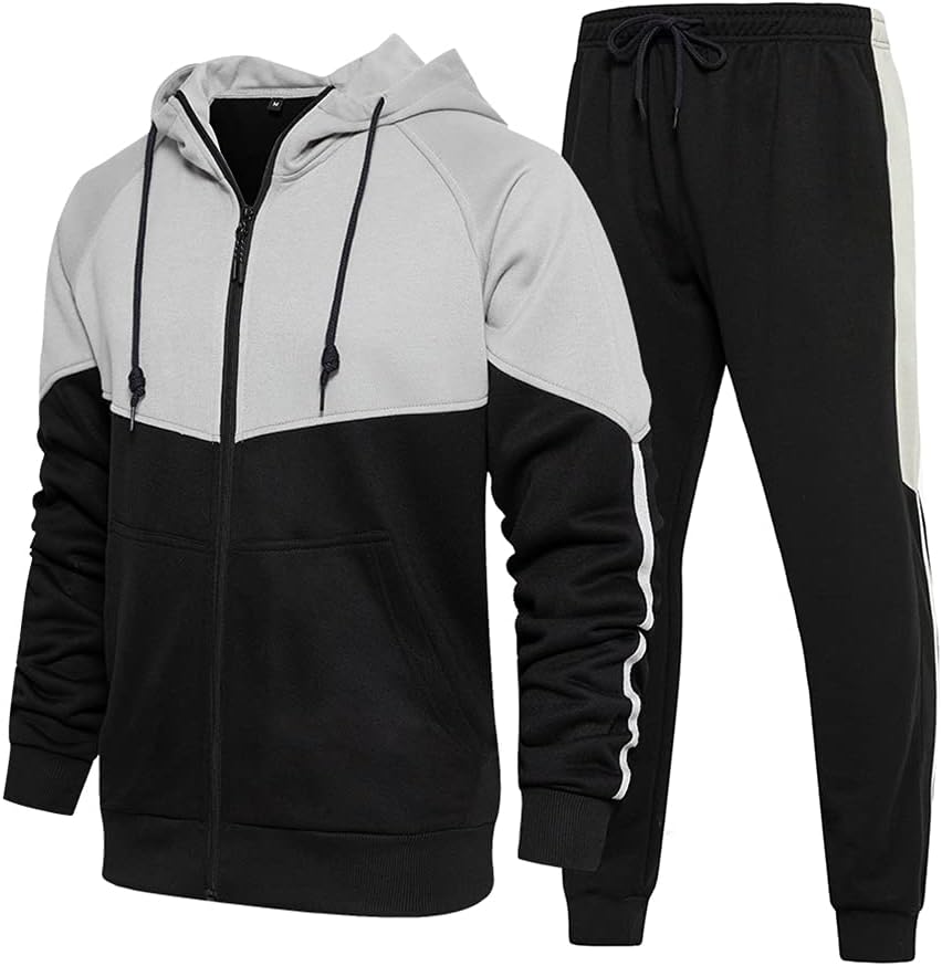 Men's Hooded Athletic Tracksuit for Comfort and Style