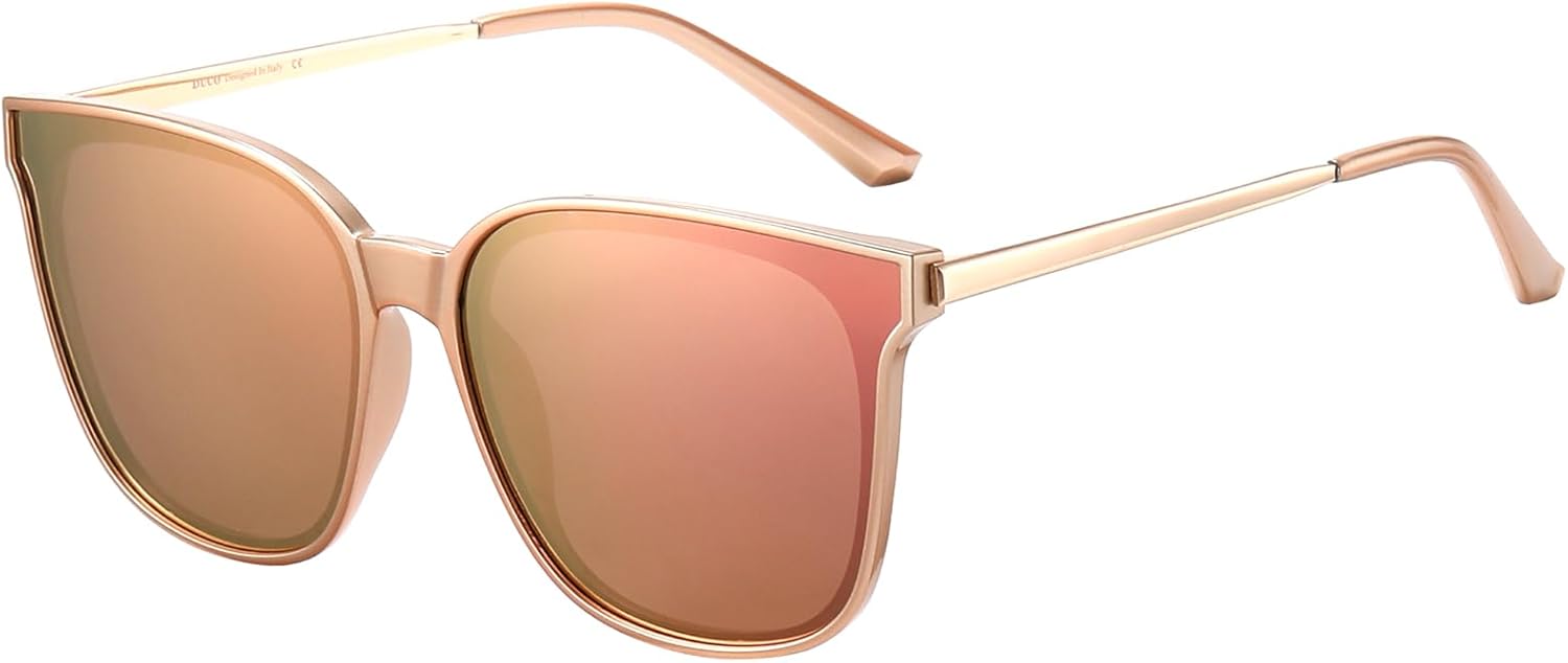 DUCO Oversized Polarized Sunglasses for Women with UV400 Protection
