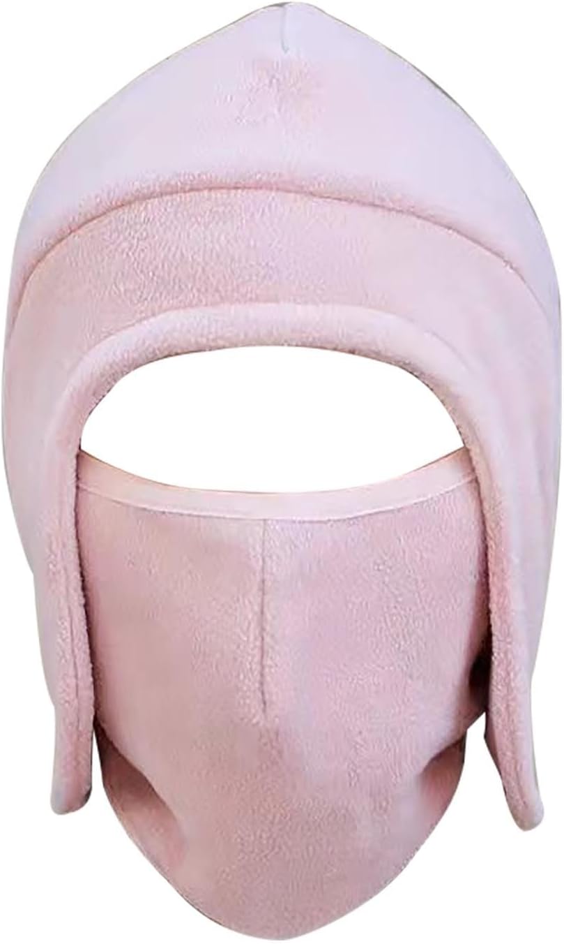 Winter Fleece Drawstring Ski Mask - Coldproof