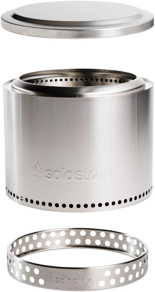 Solo Stove Bonfire Essential Bundle: Smokeless Fire Pit for 4-6