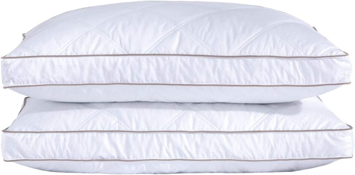 Luxurious Goose Feathers and Down King Pillows for Sleeping