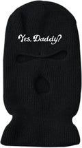 3 Hole Ski Mask Yes Daddy Full Face Balaclava - Winter Thermal Warmer