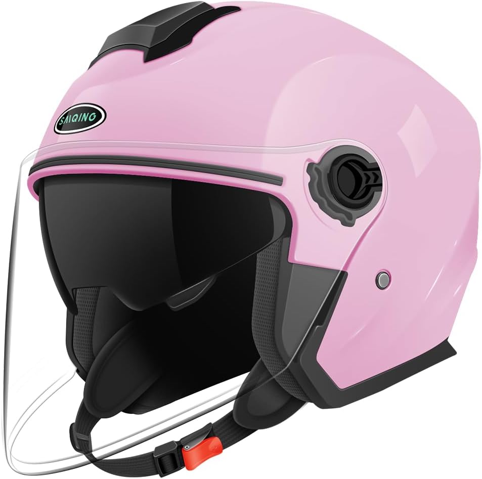 SanQing Motorcycle Open Face Helmet for Bikers and Scooters