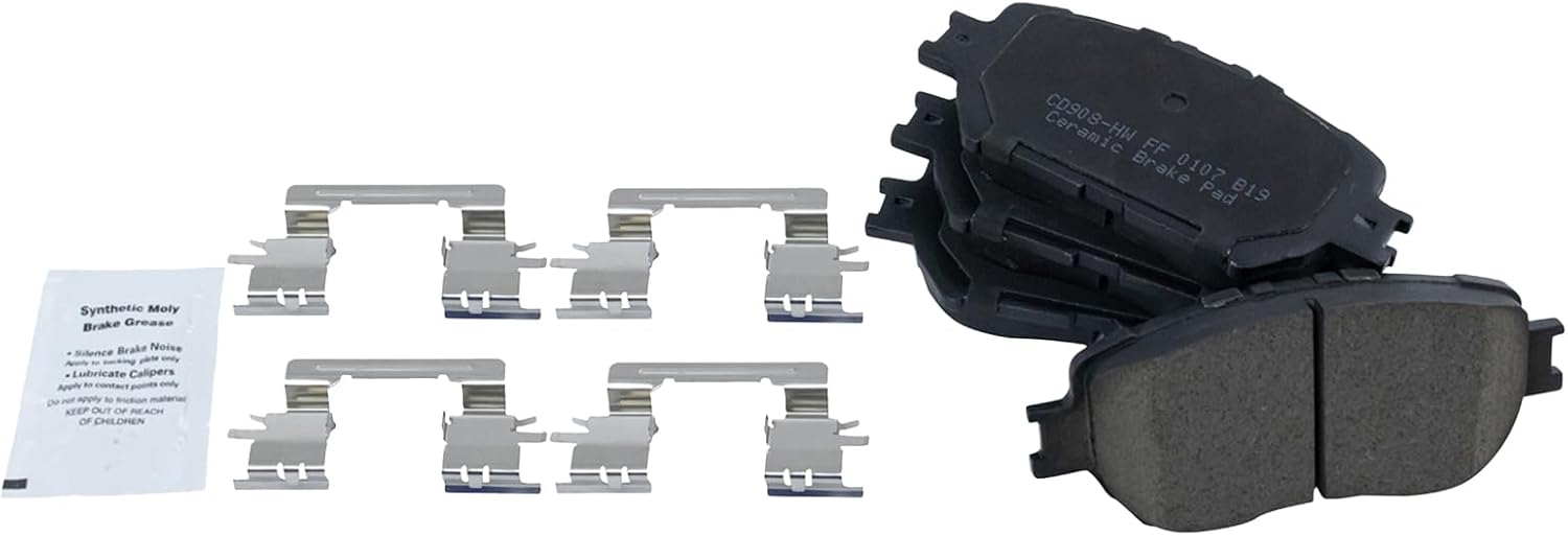 TRQ Front Brake Pads Ceramic for Lexus GS300 & Toyota Camry