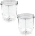 Anbige Replacement Short Cups for Magic Bullet 250W MB1001 - 2 Pack