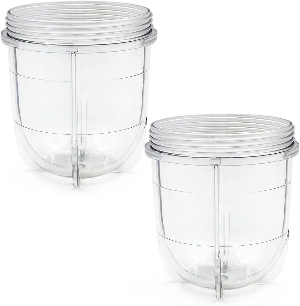 Anbige Replacement Cups for Magic Bullet - 2-Pack Short Cups