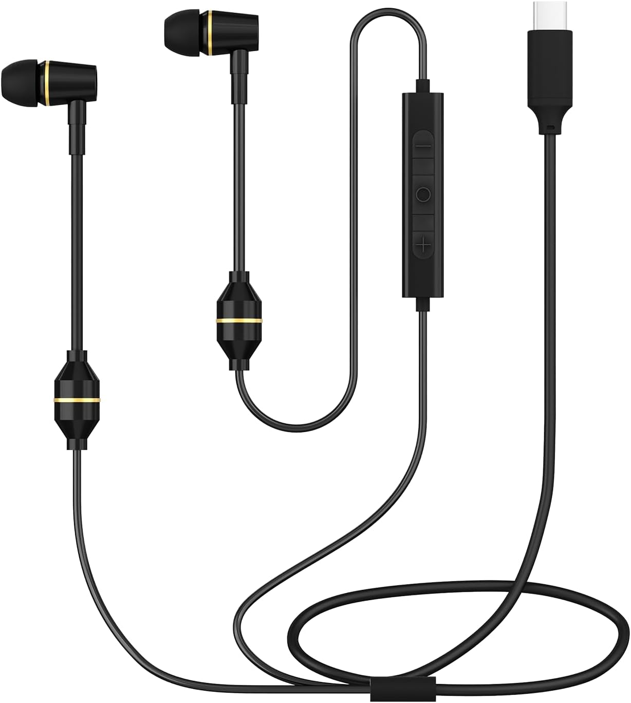 Air Tube Headphones USB C Earbuds with Microphone for iPhone