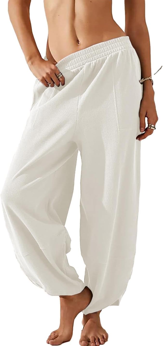 Springrain Womens Baggy Wide Leg Pants for Effortless Style