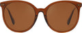 DUCO Oversized Polarized Sunglasses Womens Trendy Mirrored Shades