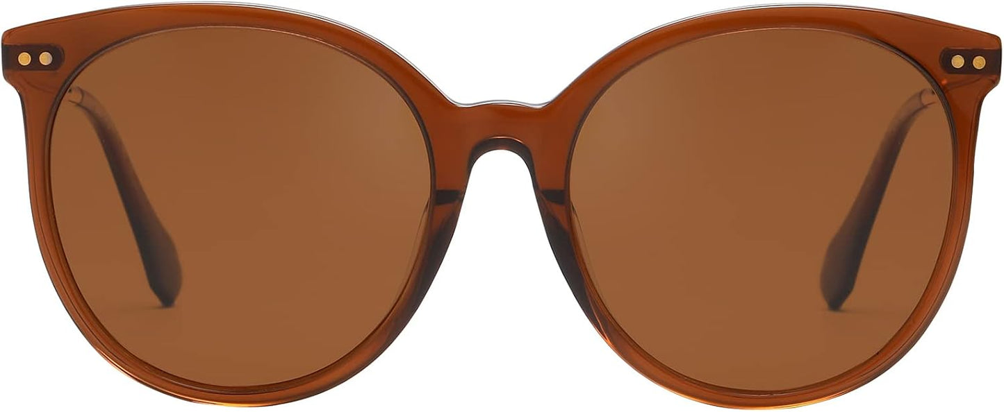 DUCO Oversized Polarized Sunglasses for Women with UV400 Protection