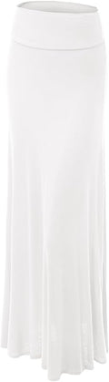 Lock and Love Women's High Waist Tie Dye Maxi Skirt - Foldable Comfort