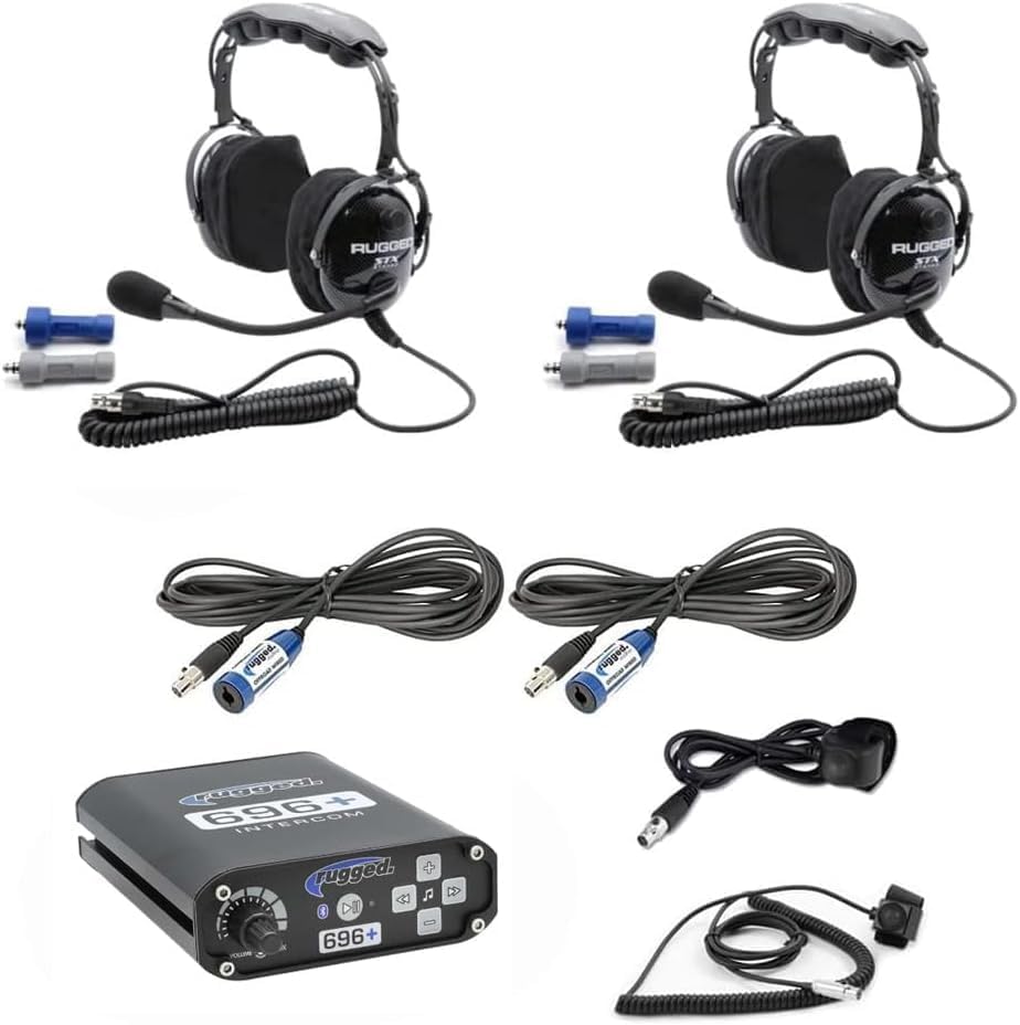 Off Road UTV SXS Intercom System with H22-STX Headsets for In-Car Comm