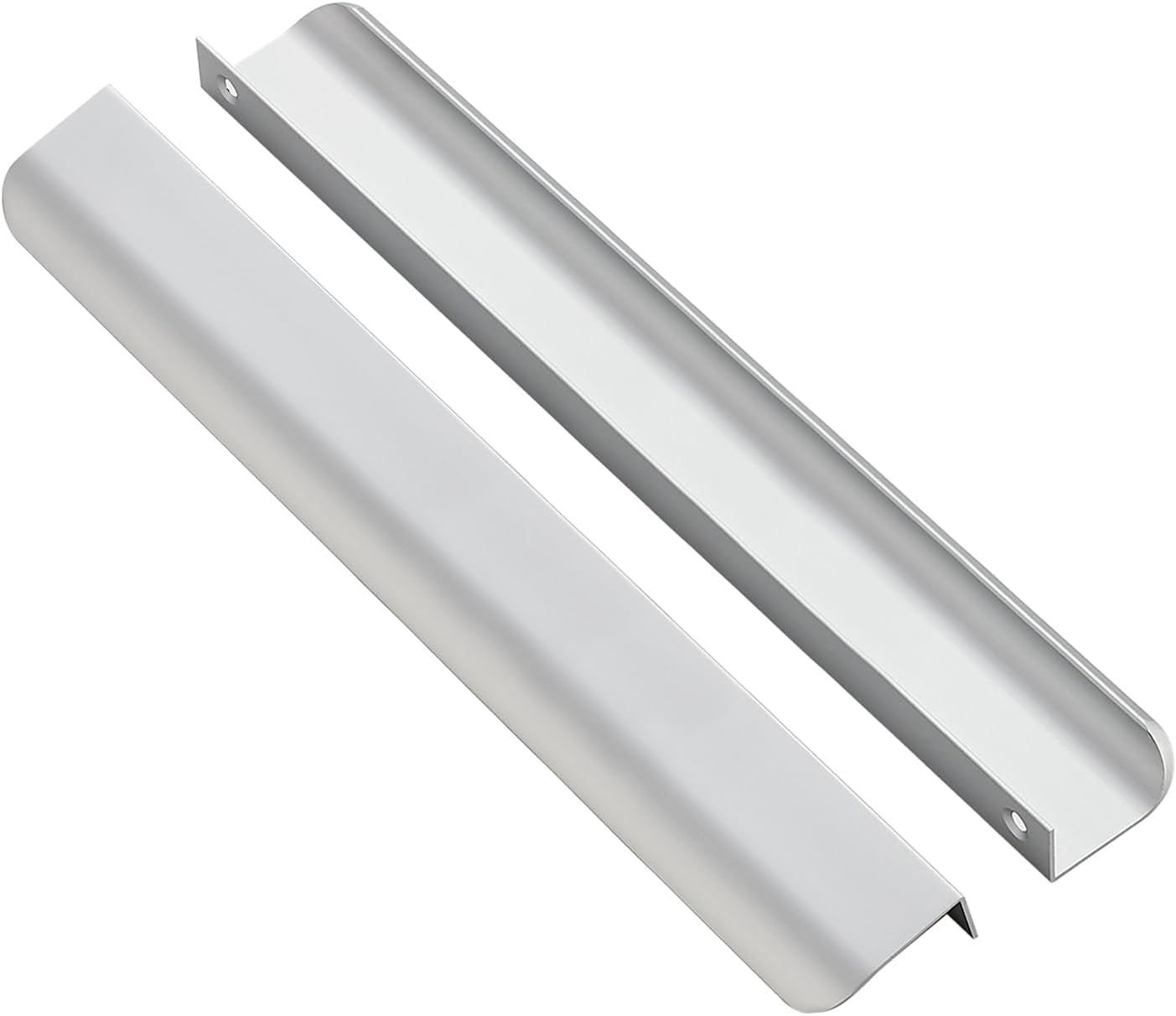 Ravinte 20 Pack Finger Pulls for Cabinets - Elegant Silver Design