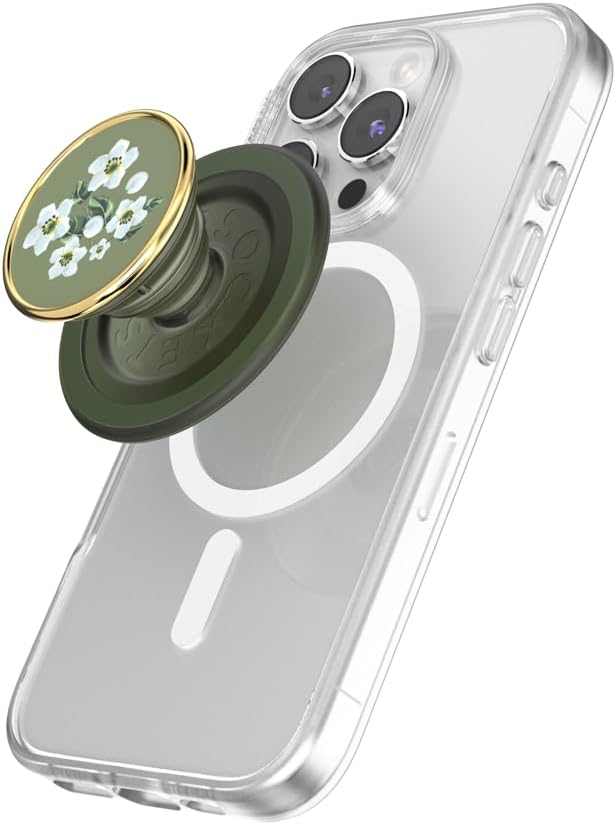 PopSockets Phone Grip for MagSafe with Kickstand - Green Flower