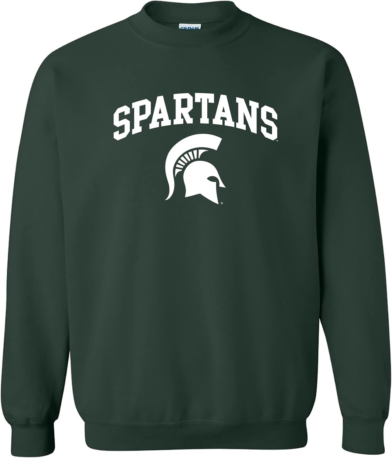NCAA Arch Logo Team Color Crewneck Sweatshirt for Fans