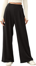 Women's Wide Leg Palazzo Pants - Comfortable High Waist Trousers