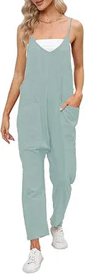 DEEP SELF Women's Loose Casual V Neck Sleeveless Jumpsuit Review