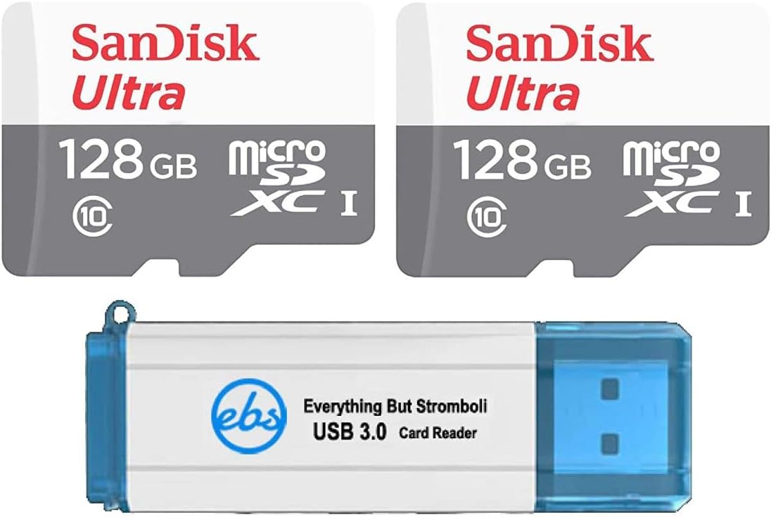 Double Your Storage: SanDisk 128GB microSDXC (2 Pack) Bundle