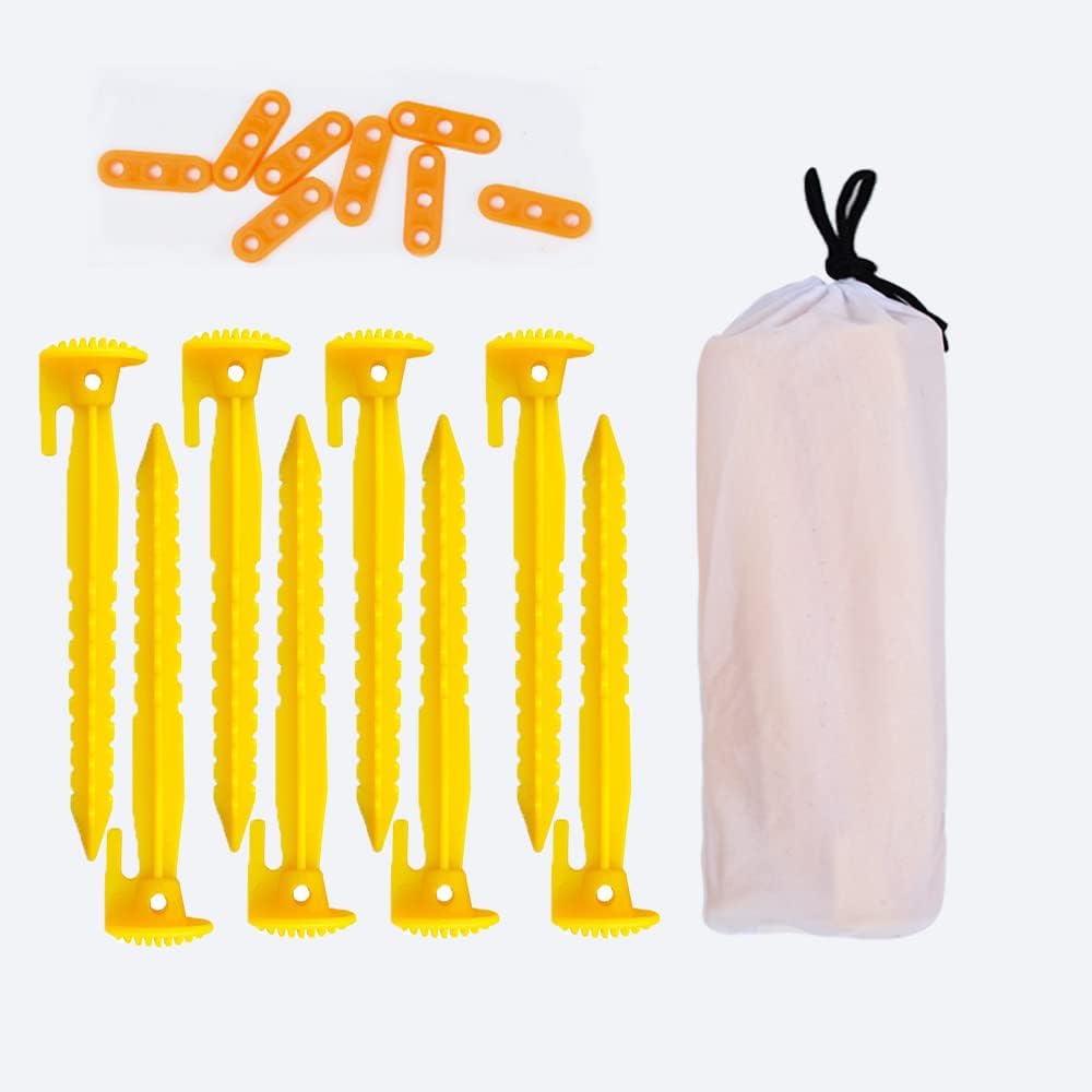 Kingnoco 9 Heavy-Duty Sand Tent Stakes - Secure your canopy!