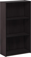 Furinno Basic 3-Tier Bookcase Storage Shelves - Compact 3-Tier