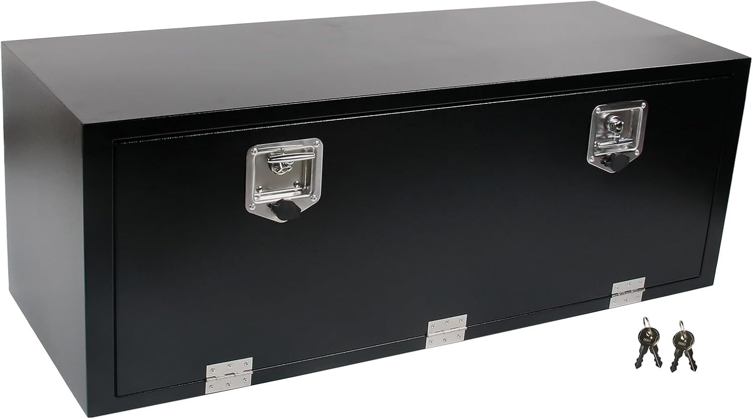 48 Inch Black Steel Tool Box for Trucks and Trailers Storage