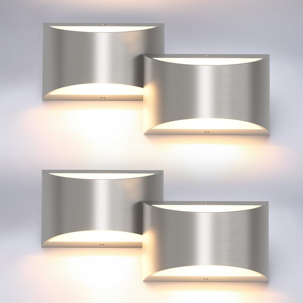 Modern LED Wall Sconce 4 Pack for Indoor Lighting Needs