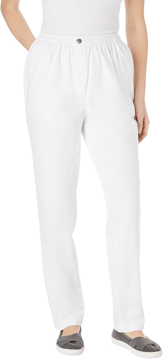 Plus Size 7-Day Straight-Leg Elastic-Waist Denim Jean Review