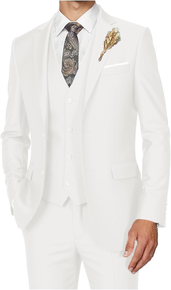 Men's Slim Fit 3 Piece Tuxedo Set for Every Occasion
