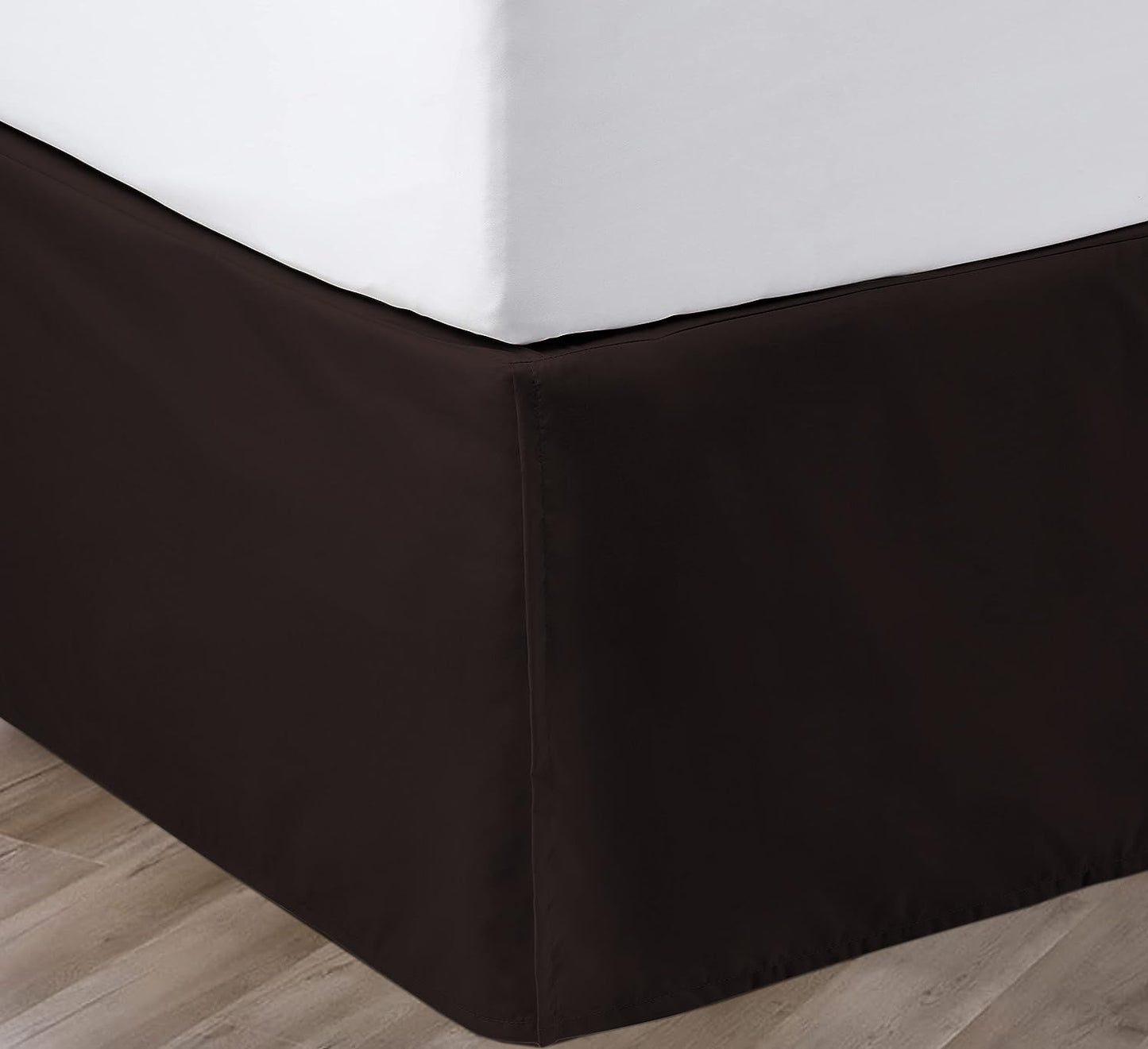 Elegant 15 Inch Drop Bed Skirt Queen Size with Classic Tailored Look