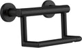 Delta Contemporary Toilet Paper Holder with Assist Bar - Matte Black