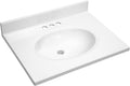 Design House Vanity Top With Sink 25 in - Clean White Cultured Marble