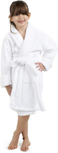 BC BARE COTTON Kids Microfiber Fleece Shawl Robe for Girls