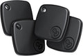 Air Tag (Black) 4-Pack - Bluetooth Tracker for Apple Find My (iOS