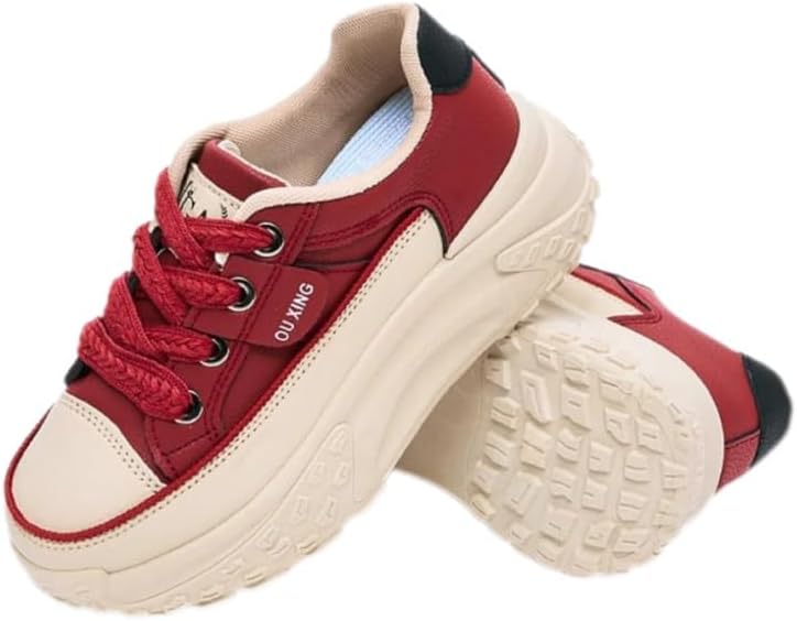 Stylish Sneakers for Women - Lace Up Thick Soled Sports Shoes