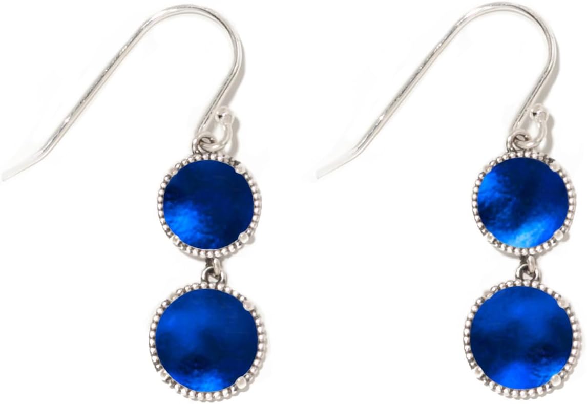 Handmade Vintage Double Take Earrings with Recycled Glass Gems