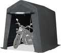 Outdoor 6x8 ft Portable Storage Shelter Shed - Motorcycle Carport