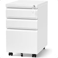3 Drawer Filing Cabinet with Lock - Under Desk Mobile File Cabinet