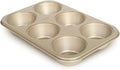 Glad Nonstick Jumbo Muffin Pan - Heavy Duty 6-Cup Pack