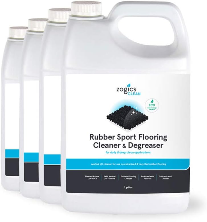 Zogics Rubber Flooring Cleaner and Degreaser for Heavy Duty Use