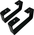 DIY Modern Monitor Riser Steel Bracket Legs, Matte Black - Stable