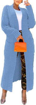 Cardigan Sweaters for Women Casual - Floor Length Chunky Knit