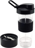 20 oz Cup with To Go Lid and Flat Blade Replacement for Magic Bullet