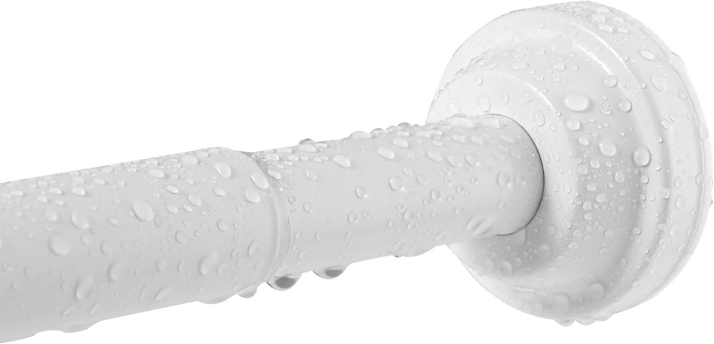 Adjustable Tension Shower Rod - No Drill, Rustproof & Anti-Slip