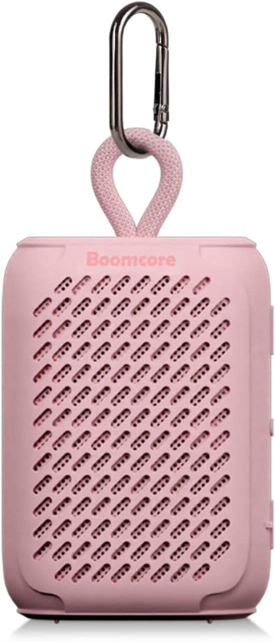 Waterproof Bluetooth Speaker: 12H Playtime, Wireless Sound - Pink