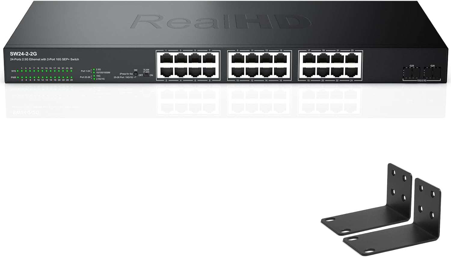 24 Port 2.5G Web Managed Ethernet Network Switch for Fast Connectivity
